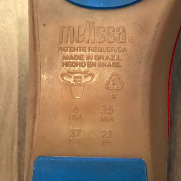 Cute Melissa Tan Rubber Shoe In Size 6 - Picture 3 of 4